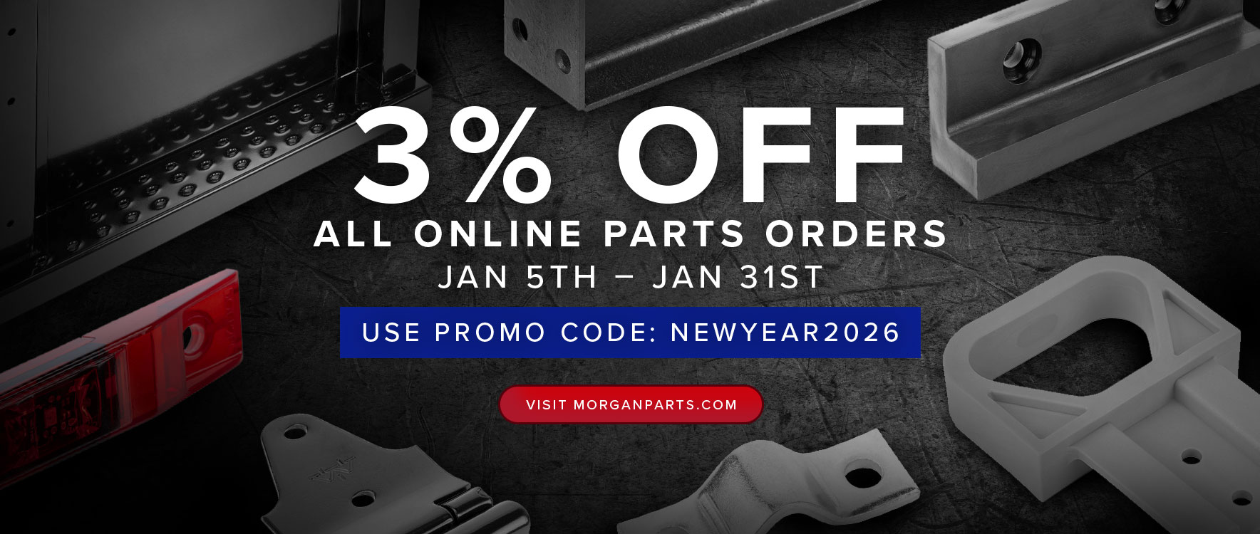 Get 3% off all bulk parts orders from January 5th to January 31st