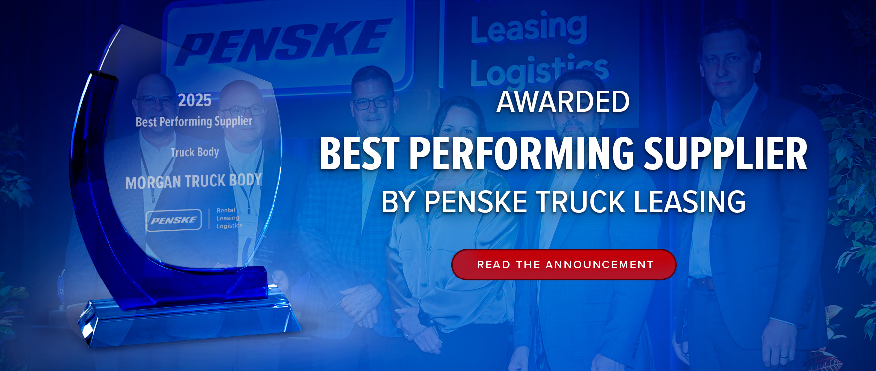 Morgan Truck Body Recognized by Penske Truck Leasing as 2025 Best Performing Supplier