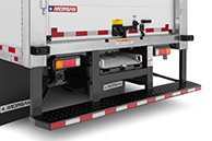 Full width drop step bumper w/ optional walkramp