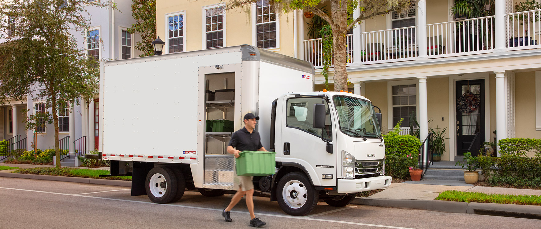 Person delivering fresh produce to home