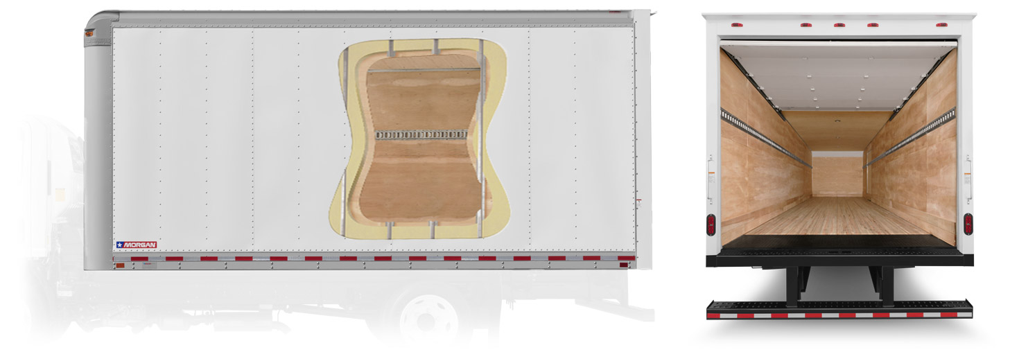 Morgan Dry Freight insulated aluminum wall construction